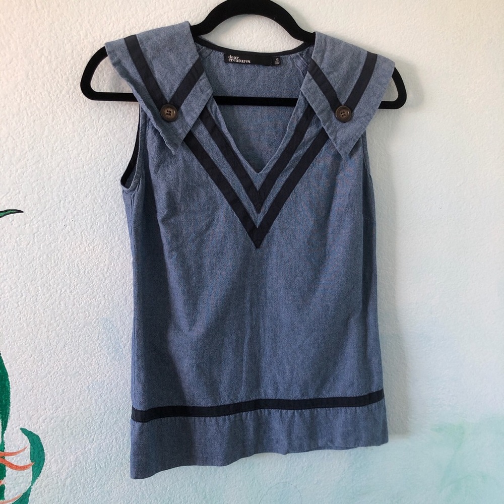 Dear creatures nautical blouse